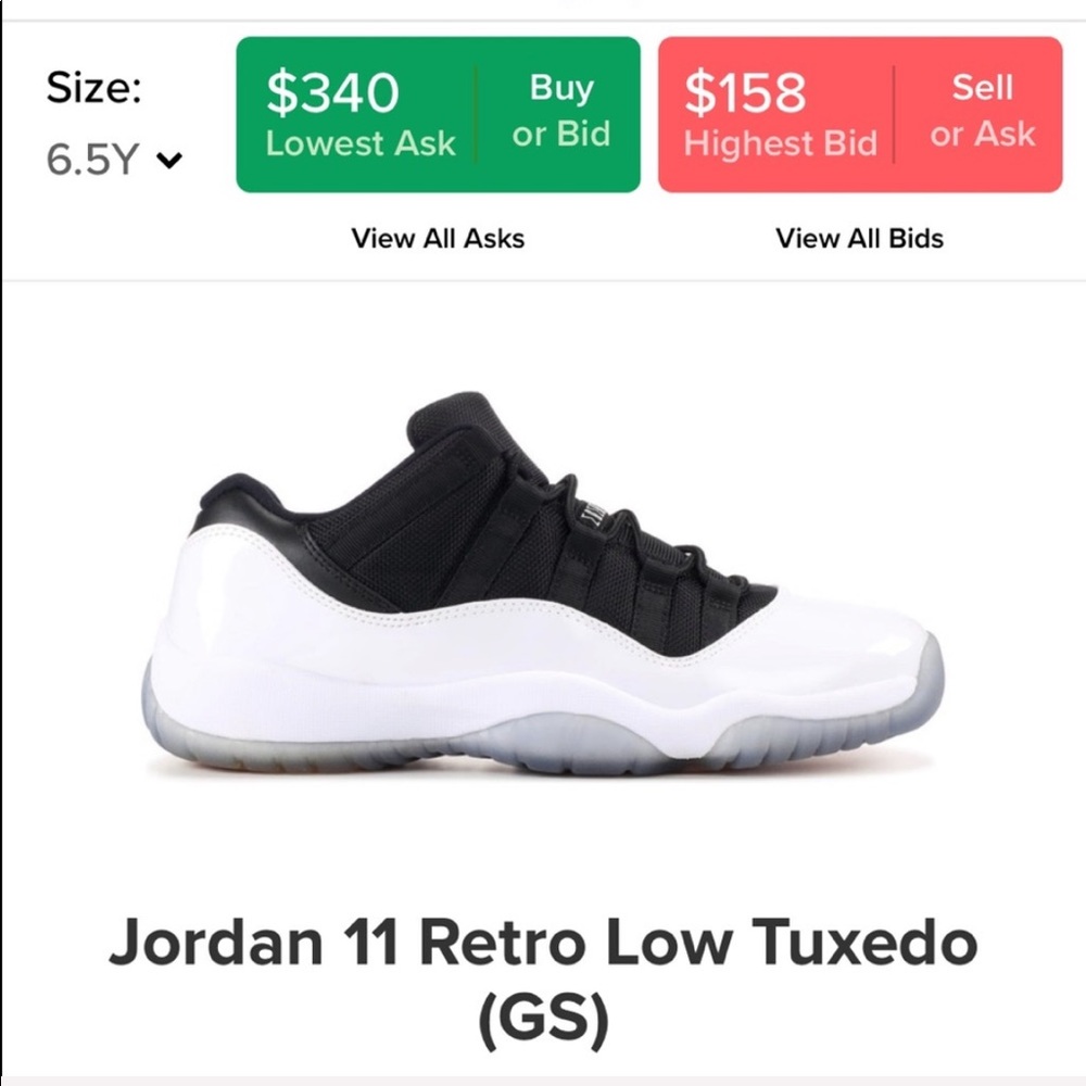 Reverse Tuxedo  retro Jordan 11